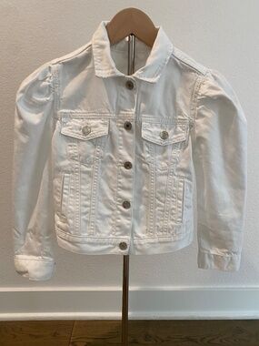 Gap Kids White Jean Jacket - EUC